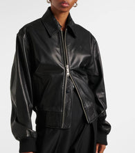 Christopher Esber Leather bomber jacket