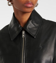 Christopher Esber Leather bomber jacket