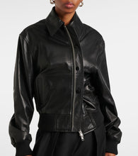 Christopher Esber Leather bomber jacket