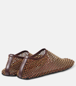 Christopher Esber Minette crystal-embellished ballet flats