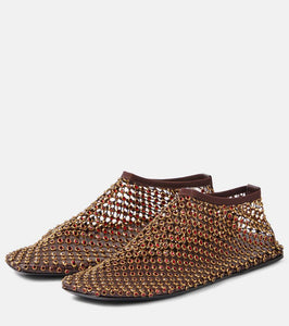 Christopher Esber Minette crystal-embellished ballet flats