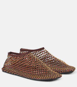 Christopher Esber Minette crystal-embellished ballet flats