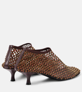 Christopher Esber Minette crystal-embellished fishnet pumps