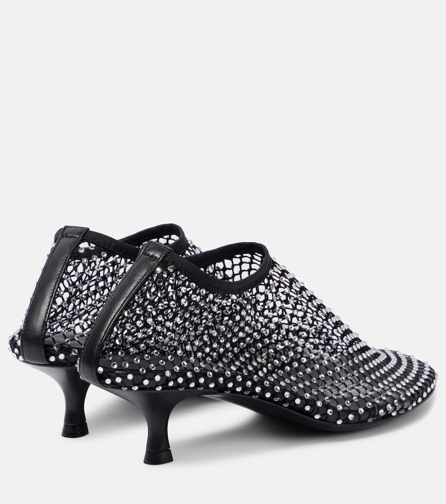 Christopher Esber Minette crystal-embellished fishnet pumps