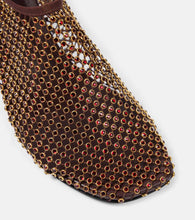Christopher Esber Minette crystal-embellished fishnet pumps