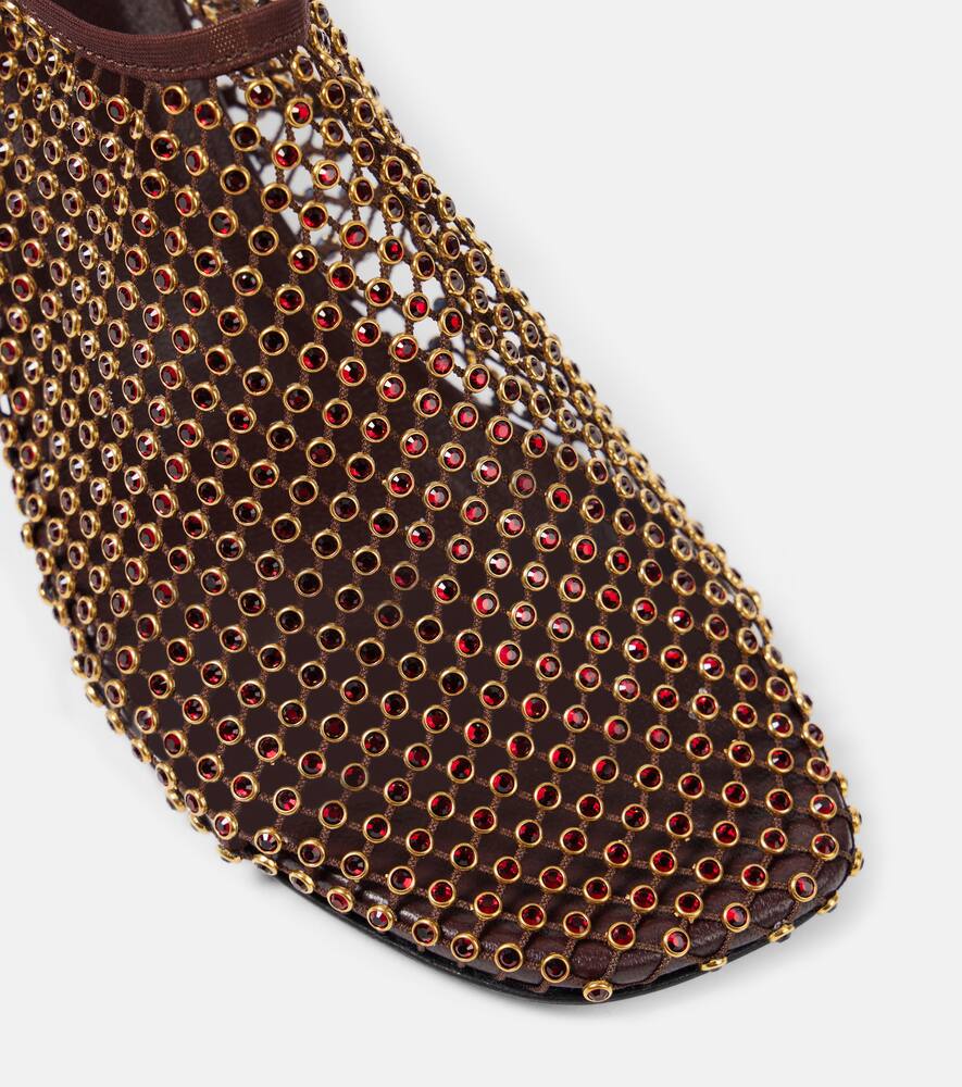 Christopher Esber Minette crystal-embellished fishnet pumps