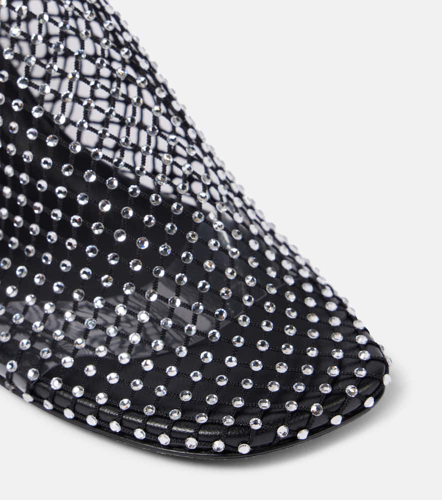 Christopher Esber Minette crystal-embellished fishnet pumps