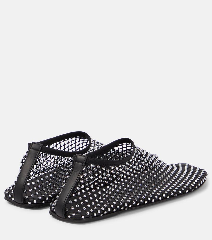Christopher Esber Minette embellished mesh ballet flats