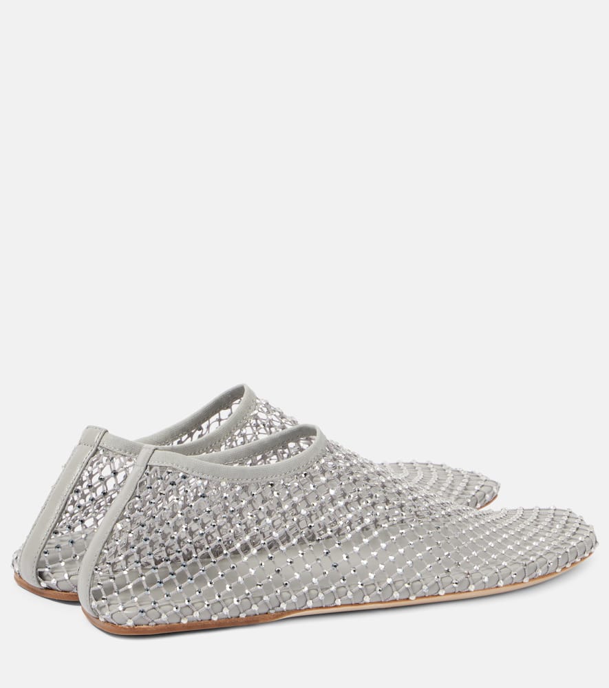 Christopher Esber Minette embellished mesh flats