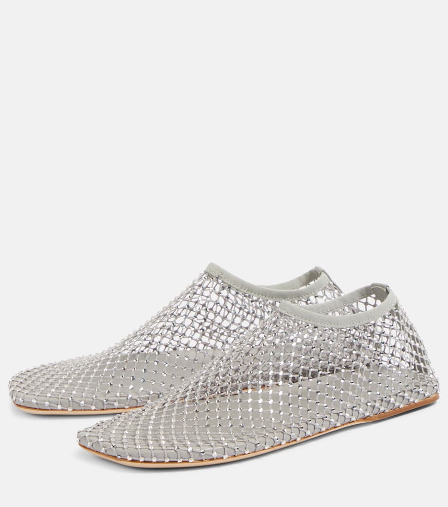 Christopher Esber Minette embellished mesh flats