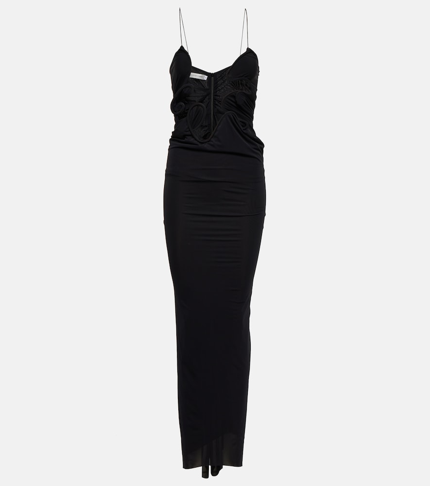 Christopher Esber Molded Venus jersey maxi dress. Christopher Esber 模压维纳斯针织长裙