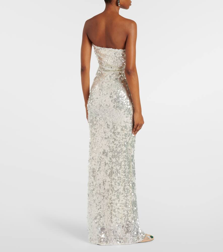 Christopher Esber Opaline sequined strapless gown