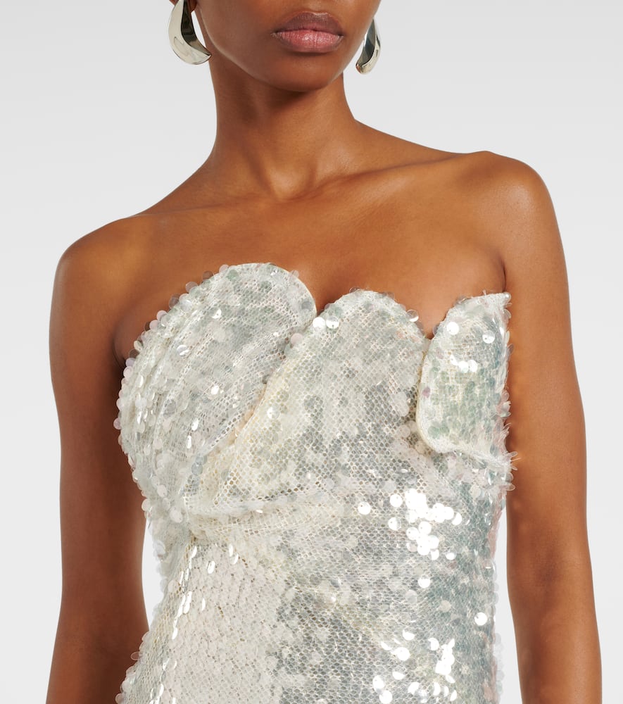 Christopher Esber Opaline sequined strapless gown
