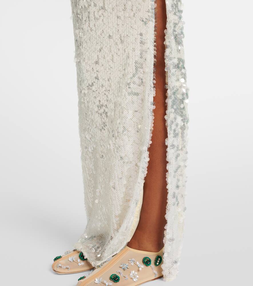Christopher Esber Opaline sequined strapless gown