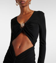 Christopher Esber Ruched cutout jersey maxi dress