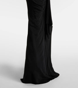Christopher Esber Ruched cutout jersey maxi dress