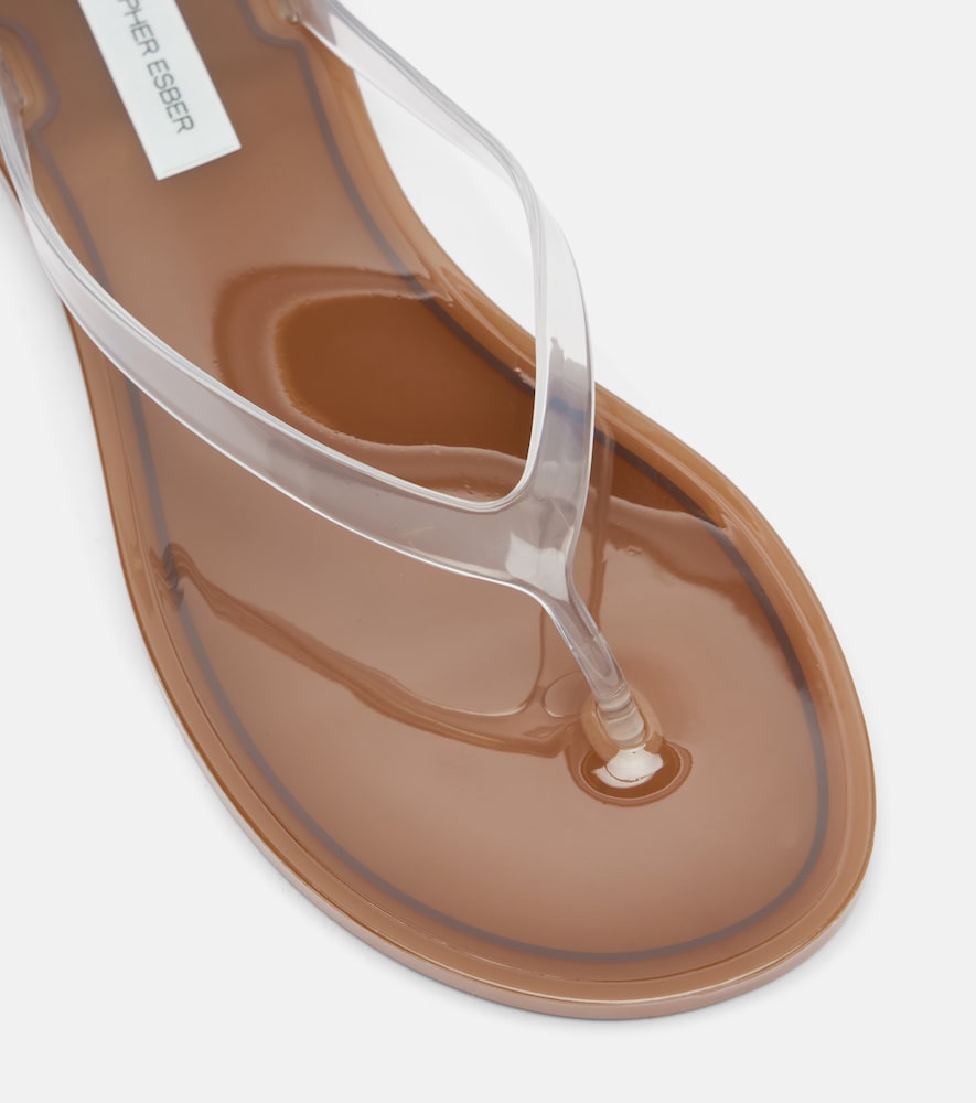 Christopher Esber Jo thong sandals (Brown) - Flat Sandals