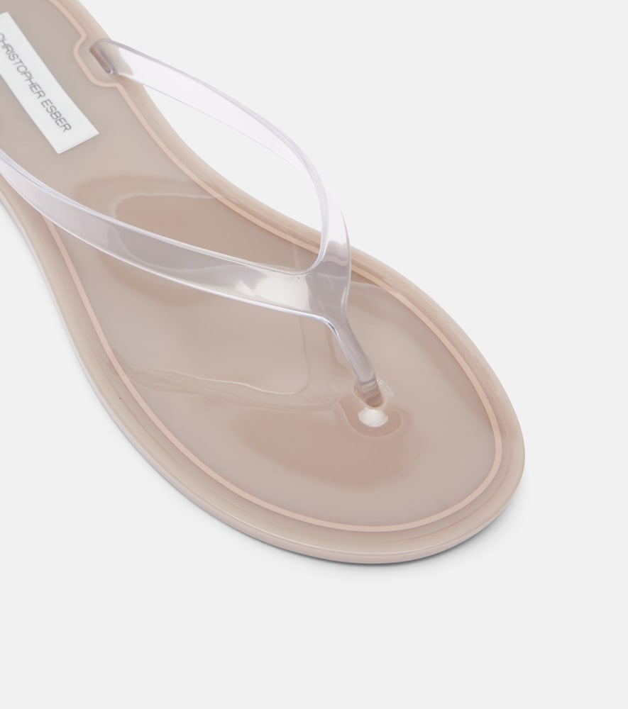 Christopher Esber Jo thong sandals (Transparent) - Flat Sandals