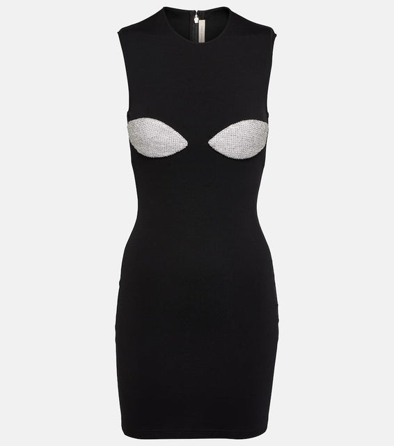 Christopher Kane Crystal-embellished bodycon minidress