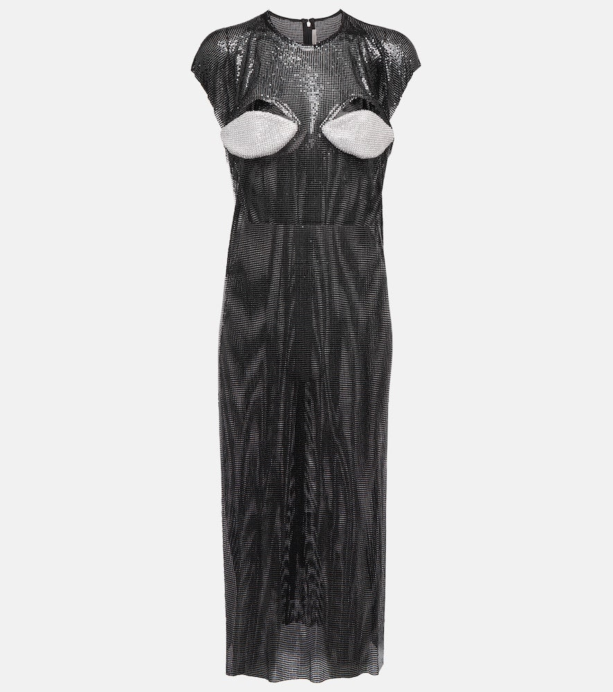 Christopher Kane Crystal-embellished cutout midi dress. Christopher Kane 水晶装饰镂空中长连衣裙