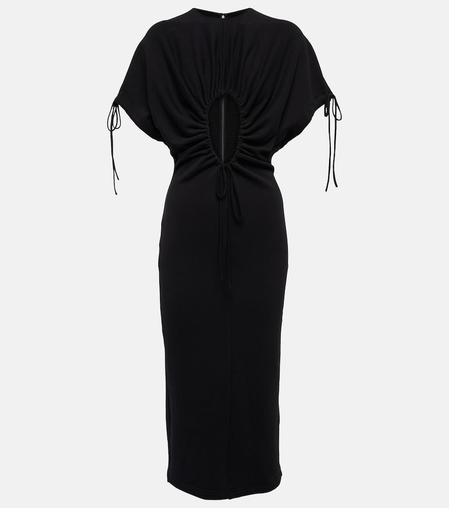 Christopher Kane Cutout cotton midi dress. Christopher Kane 镂空棉质中长连衣裙