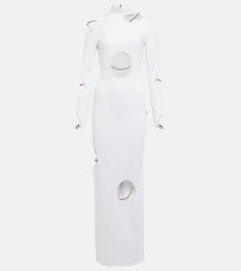 Christopher Kane Embellished cutout maxi dress