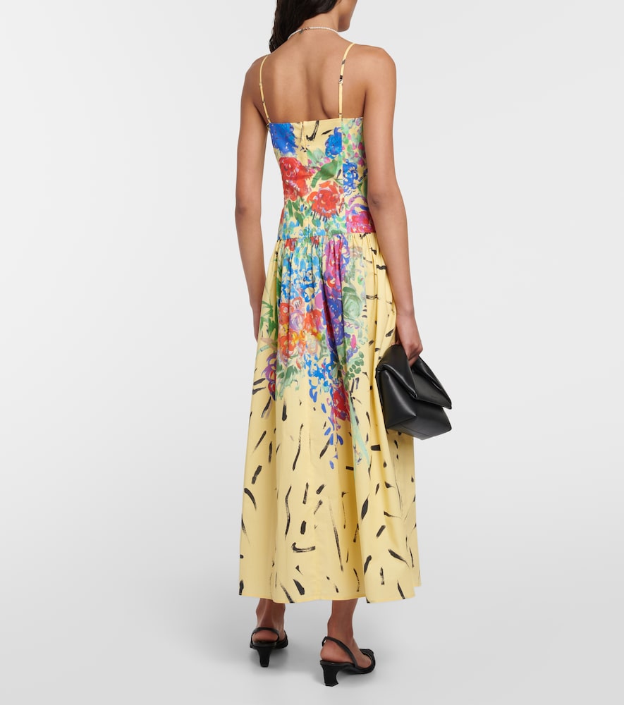 Christopher Kane Floral cotton midi dress