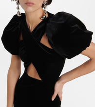 Christopher Kane Wrap velvet midi dress