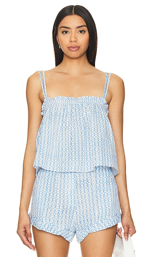 Ciao Lucia Cosetta Top in Baby Blue - Haut Ciao Lucia Cosetta en bleu bébé - Ciao Lucia Cosetta 淡蓝色上衣 - Ciao Lucia Cosetta Top in Babyblau - Ciao Lucia Cosetta 탑 - Top Ciao Lucia Cosetta in celeste