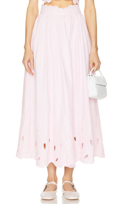 Cinq a Sept Bowen Skirt in Pink - Jupe Bowen Cinq à Sept en Rose - Cinq a Sept Bowen 粉色半身裙 - Cinq a Sept Bowen Rock in Rosa - Cinq a Sept 보웬 스커트 - Gonna Cinq a Sept Bowen in rosa