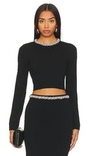 Cinq a Sept Chunky Bead Faith Knit Top in Black - Cinq à Sept Chunky Bead Faith - Haut en tricot noir - Cinq a Sept 黑色粗珠 Faith 针织上衣 - Cinq a Sept Chunky Bead Faith Strickoberteil in Schwarz - Cinq a Sept 청키 비즈 Faith 니트 탑 - Top in maglia Cinq a Sept Chunky Bead Faith in nero