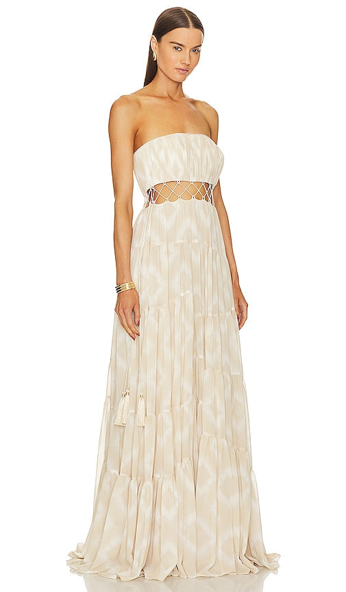 Cinq a Sept Cora Gown in Beige