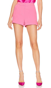 Cinq a Sept Crepe Elaine Short in Pink - Short Elaine en crêpe Cinq à Sept en rose - Cinq a Sept 粉色 Elaine 绉纱短裤 - Cinq a Sept Crepe Elaine Short in Pink - Cinq a Sept 크레페 Elaine 쇼츠 핑크 색상 - Cinq a Sept Crepe Elaine Short in rosa
