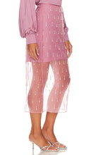 Cinq a Sept Crystal Teardrop Marta Skirt in Mauve