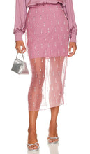 Cinq a Sept Crystal Teardrop Marta Skirt in Mauve - Jupe Marta en forme de larme de cristal Cinq à Sept en mauve - Cinq a Sept 紫红色水晶泪滴 Marta 半身裙 - Cinq a Sept Crystal Teardrop Marta Rock in Mauve - Cinq a Sept 크리스탈 티어드롭 마르타 스커트 - Gonna Marta a goccia di cristallo Cinq a Sept in malva
