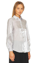 Cinq a Sept Kandice Top in Metallic Silver