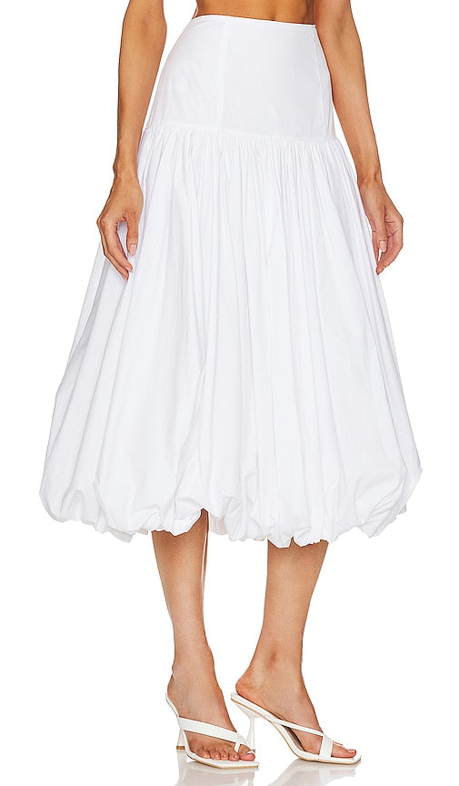 Cinq a Sept Midi Ellah Skirt in White