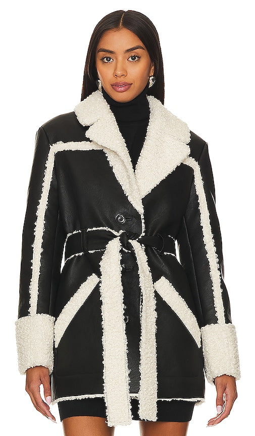 Cinq a Sept Mona Coat in Black