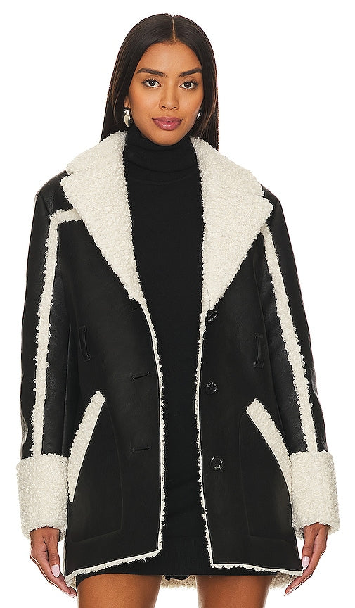 Cinq a Sept Mona Coat in Black