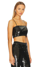 Cinq a Sept Sequin Nikki Top in Black