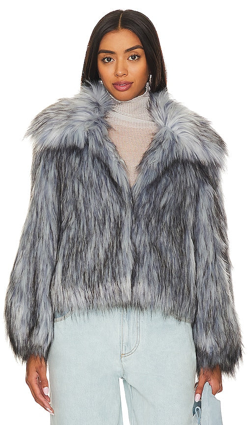 Cinq a Sept Short Tenley Coat in Blue