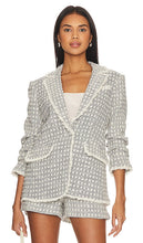 Cinq a Sept Tweed Khloe Blazer in Slate