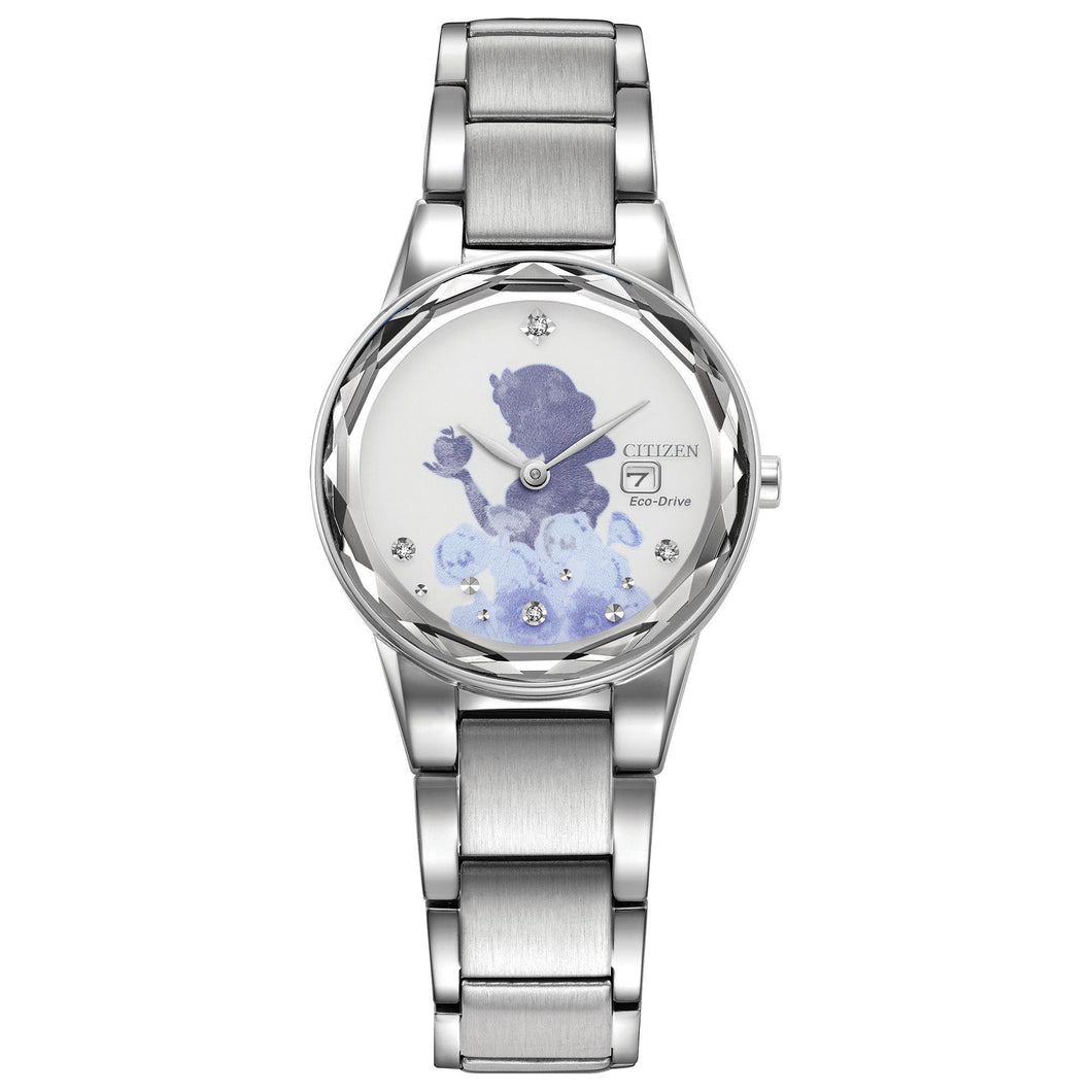 Citizen Eco-Drive Disney Snow White Silver-Tone Watch | 30mm | GA1070-53W