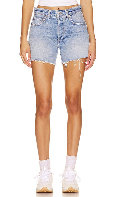 Citizens of Humanity Annabelle Long Vintage Relaxed Short in Blue - Short décontracté long vintage Annabelle de Citizens of Humanity en bleu - Citizens of Humanity Annabelle 蓝色长款复古宽松短裤 - Citizens of Humanity Annabelle Long Vintage Relaxed Short in Blau - Citizens of Humanity Annabelle 롱 빈티지 릴렉스 반바지 블루 색상 - Citizens of Humanity Pantaloncini rilassati vintage lunghi Annabelle in blu