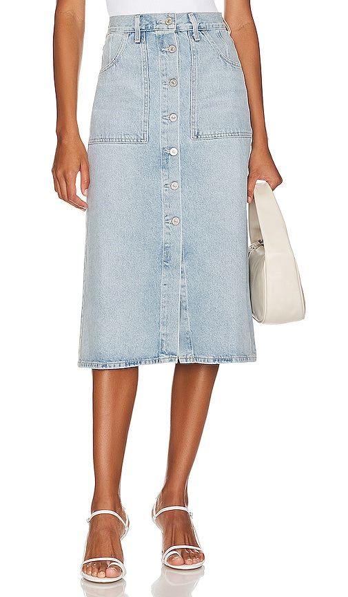 Citizens of Humanity Anouk Skirt in Blue - Jupe Anouk de Citizens of Humanity en bleu - 人类公民阿努克蓝色裙子 - Citizens of Humanity Anouk-Rock in Blau - Citizens of Humanity 아누크 스커트 블루 색상 - Gonna Anouk di Citizens of Humanity in blu