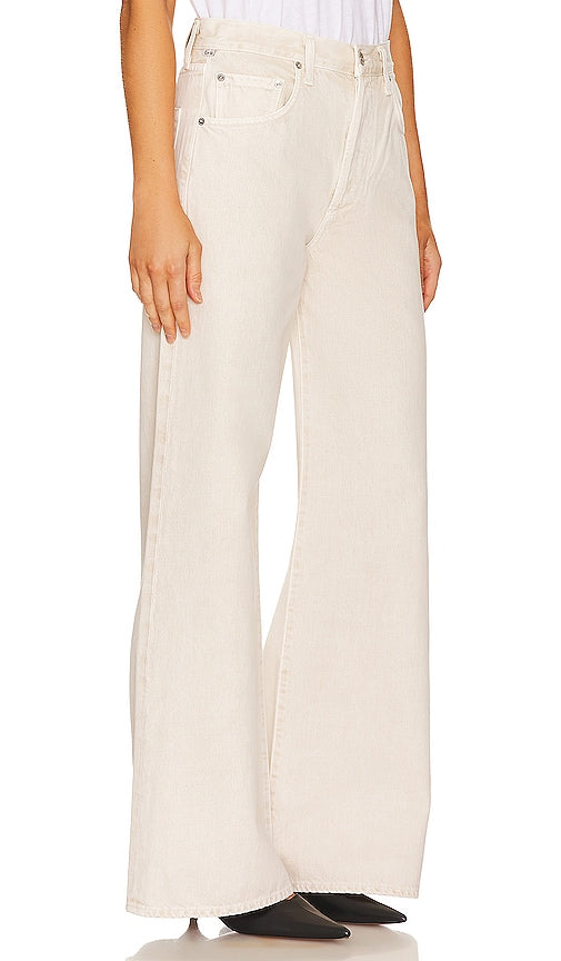 Citizens of Humanity Beverly Slouch Boot in Cream