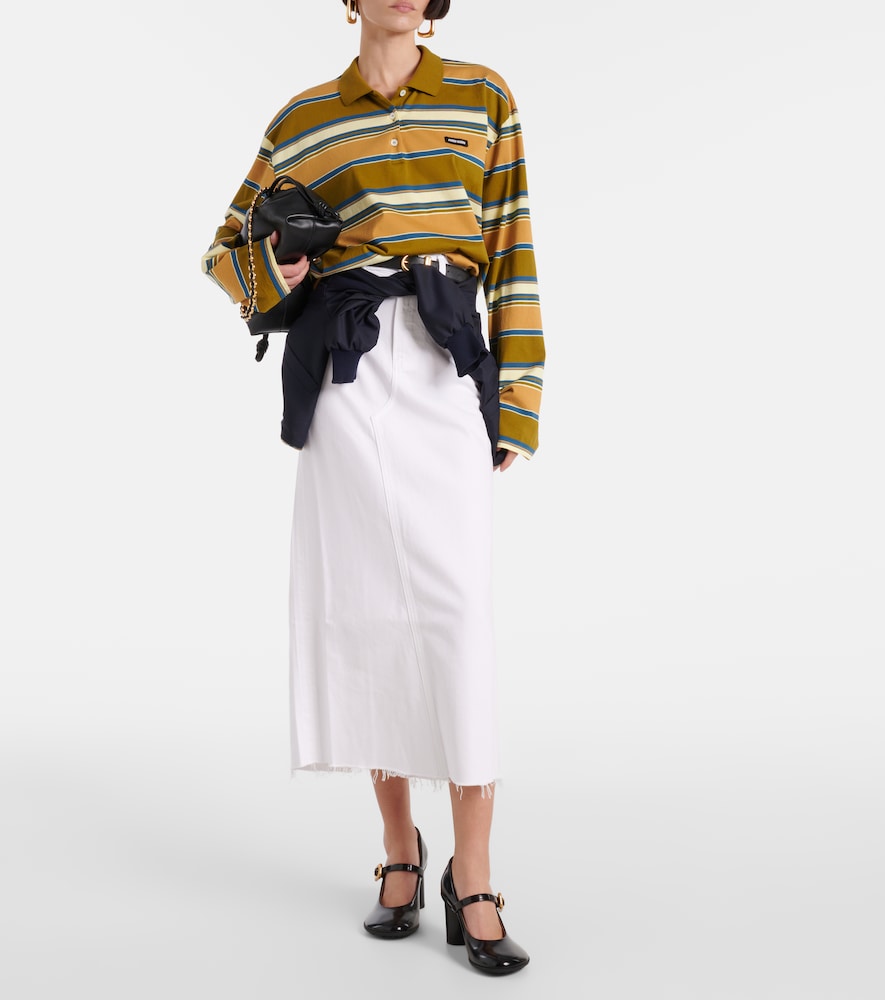 Citizens of Humanity Circolo Reworked denim maxi skirt