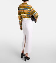 Citizens of Humanity Circolo Reworked denim maxi skirt