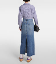 Citizens of Humanity Circolo Reworked denim maxi skirt