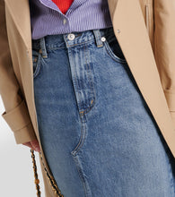 Citizens of Humanity Circolo Reworked denim maxi skirt